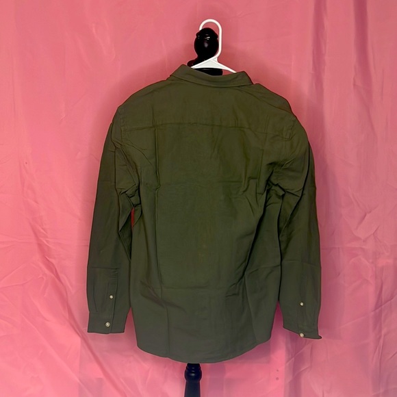 NWT Regular Fit Oxford Shirt, Khaki Green (S) - Picture 4 of 5